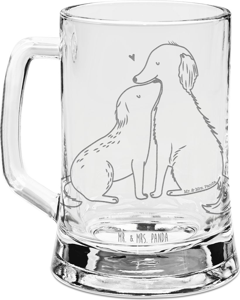 Mr. & Mrs. Panda Krug Hunde Liebe - Transparent - Geschenk, Produktbild 