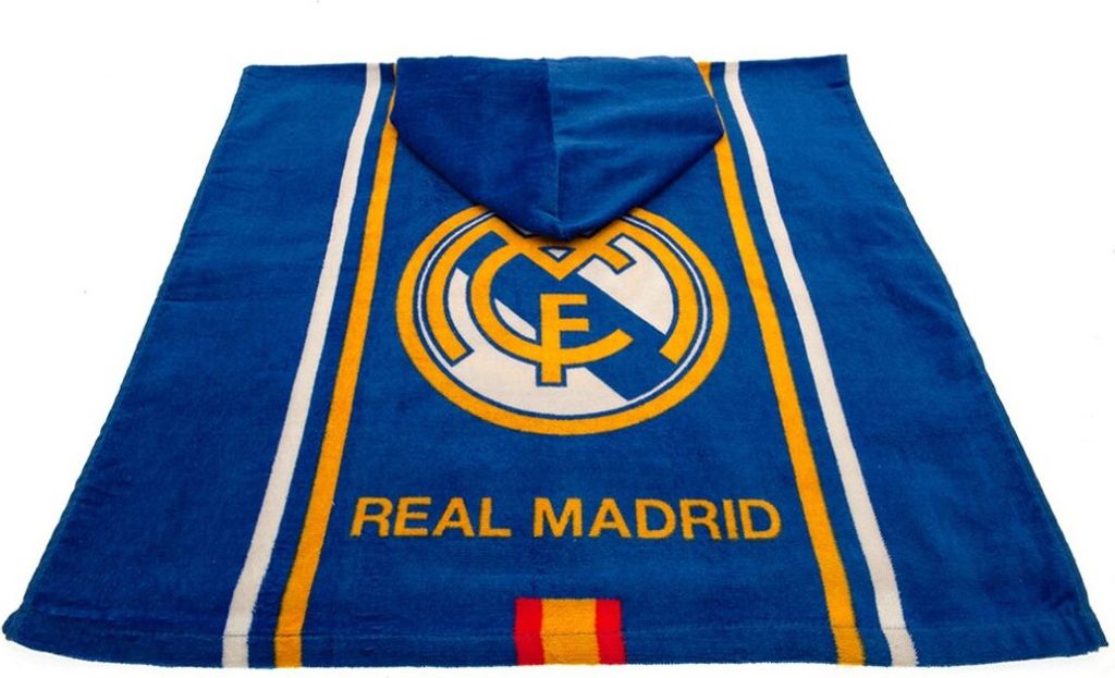 Real Madrid CF - Handtuch mit Kapuze, Baumwolle, Wappen Produktbild 