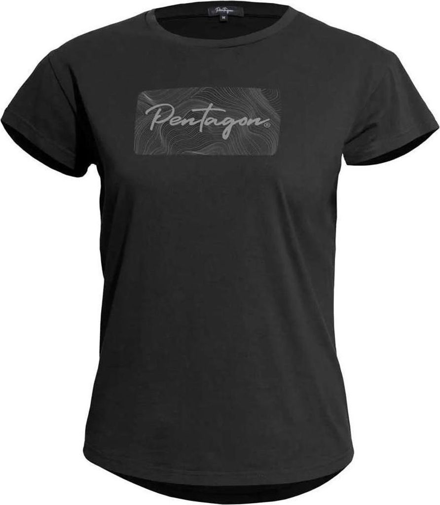 Pentagon Whisper Blank Kurzarm-t-shirt Schwarz M Frau Schwarz M