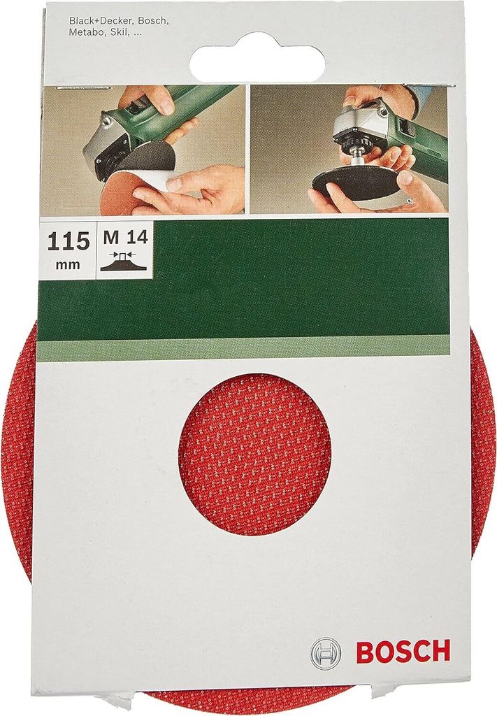 Bosch Gummischleifteller für Winkelschleifer, Ø 115 mm, Klettsystem