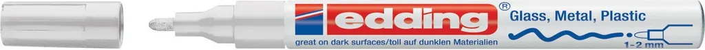 Edding 751 Bianco Set 10 Pezzi - Pennarello a Vernice per Metallo e Vetro