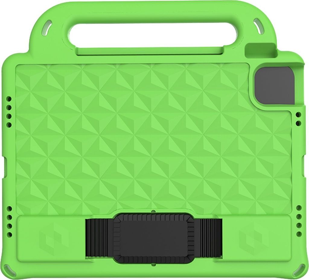 Mobigear Diamond iPad Pro 11 Zoll (2022) Tablet Hülle für Kinder mit Tragegriff - Grün