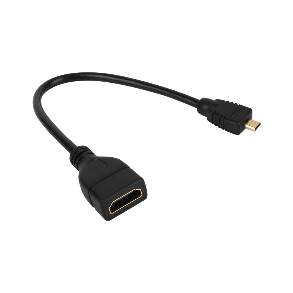 Adattatore micro HDMI maschio a HDMI femmina, convertitore micro HDMI maschio a HDMI femmina, cavo micro HDMI maschio a HDMI femmina, cavo micro HDMI maschio a HDMI femmina, cavo di prolunga HDMI, cavo di prolunga adattatore HDMI - 5