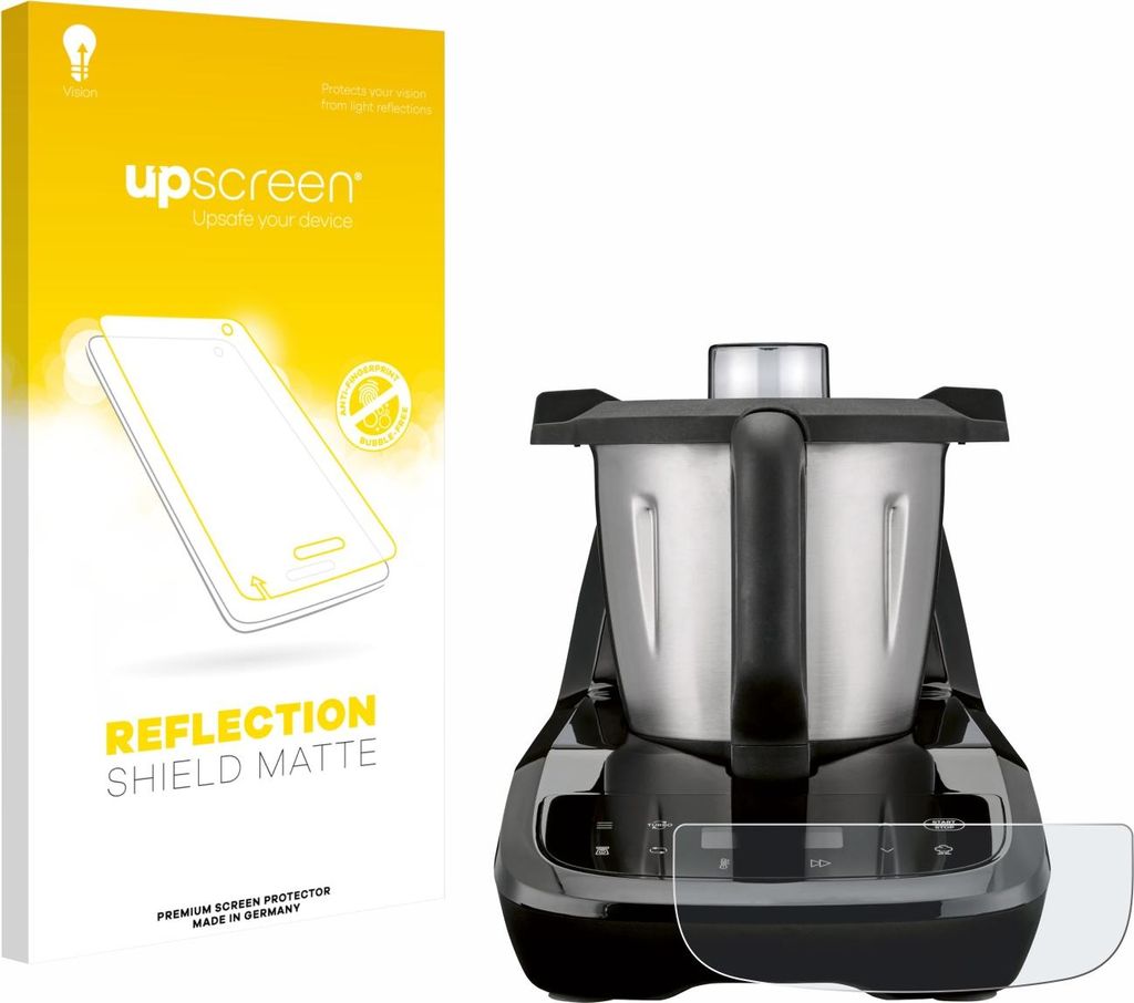 upscreen Schutzfolie für SilverCrest Monsieur Cuisine compact Displayschutz Displayschutzfolie Folie Matt Entspiegelungsfolie