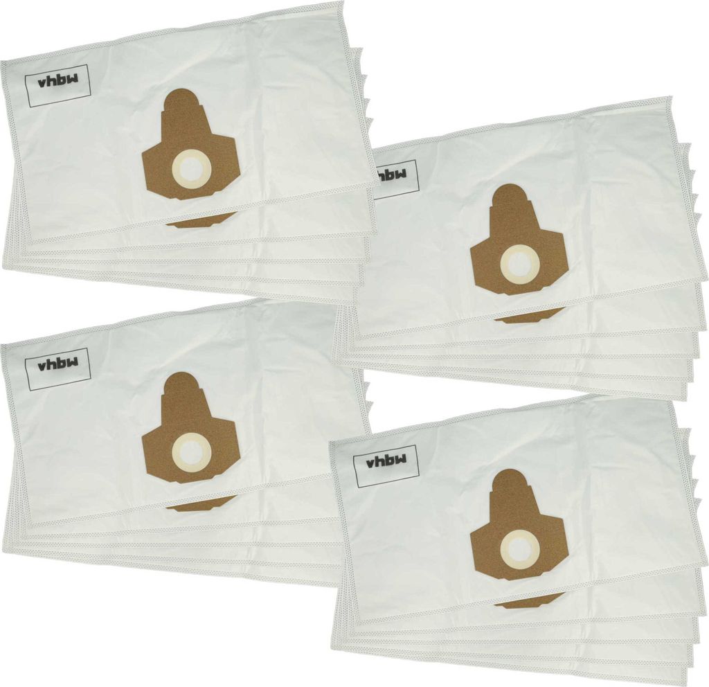 vhbw 20x Staubbeutel kompatibel mit Parkside PNTS 1500 B1, 1500 B2, 1400 F2, 1500 A1, 1400 E2, 1500 C4, 1500 B3 Staubsauger - 58cm x 31,5cm Weiß