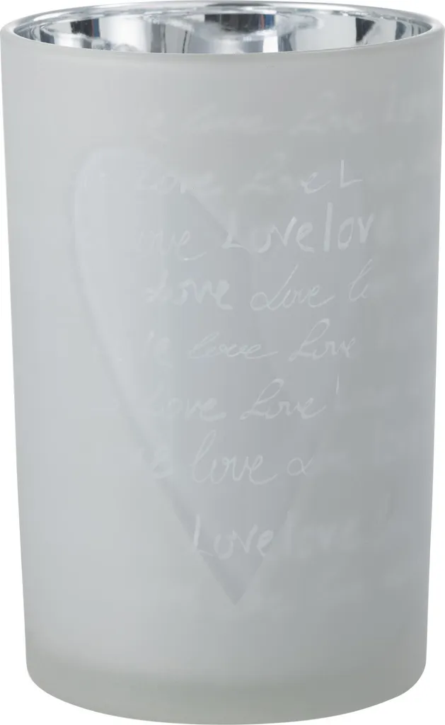 Lanterne d'amour J-Line verre blanc : sublimez vos coins sombres facilement