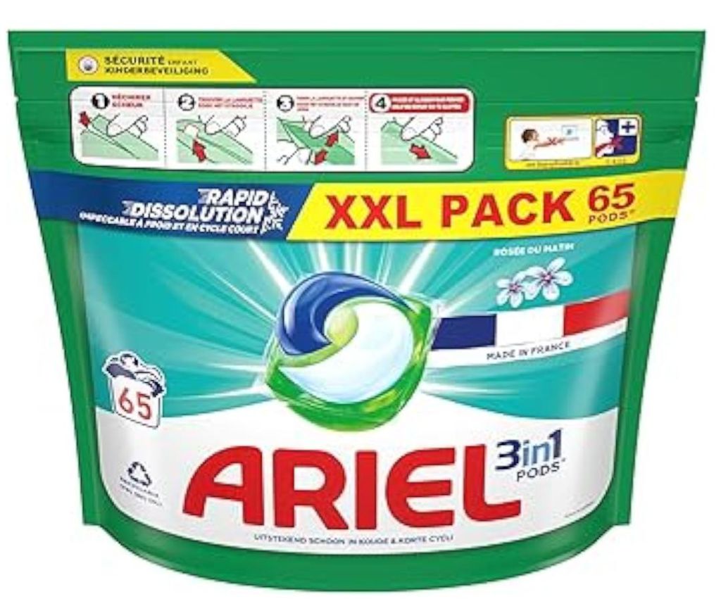 Ariel Pods 3in1 – 65sc1332,5 g – Morgentau Waschmittel Produktbild 
