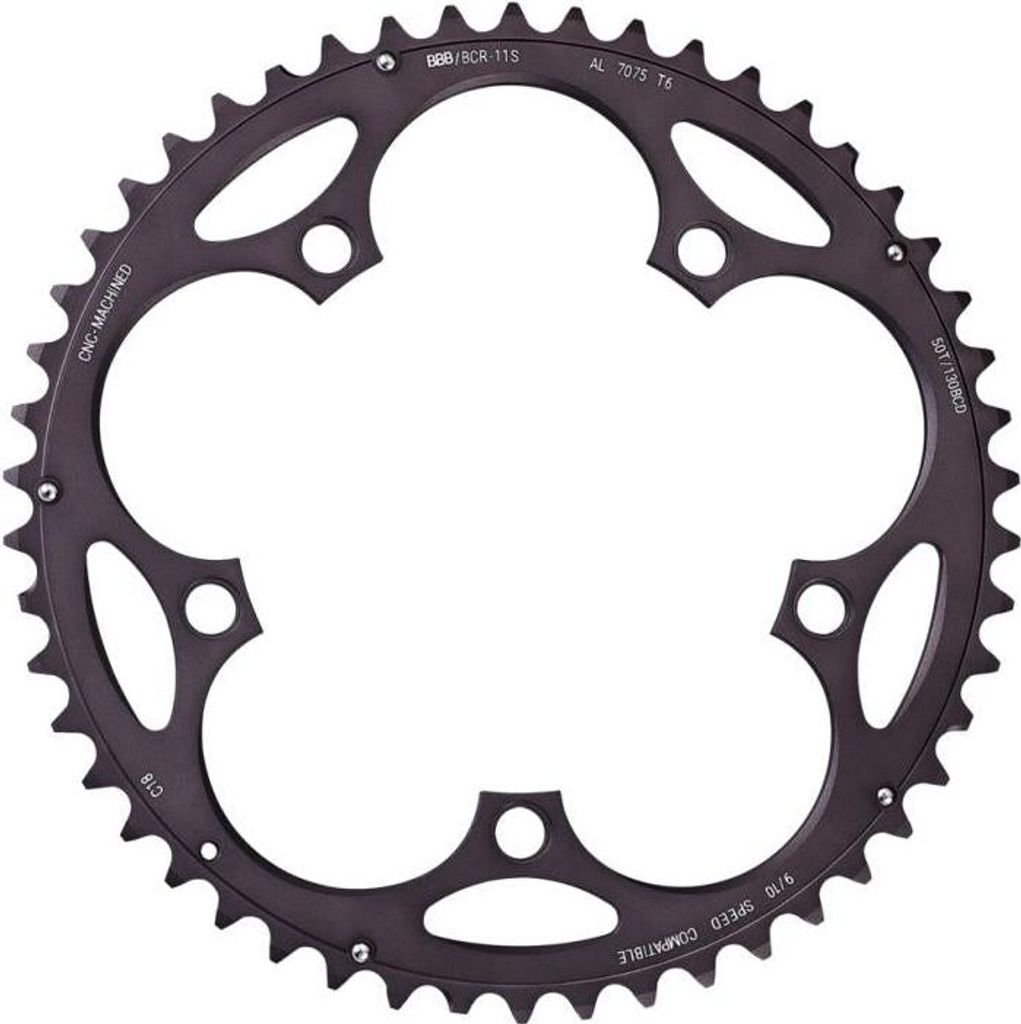 BBB Cycling Kettenblatt RoadGear 50T/130mm anthrazit 50T/130mm - effizienter ...