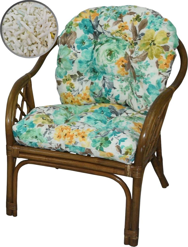 AMPO Cuscino imbottito per sedia in rattan, sedia Bahamas, Immagine del prodotto 
