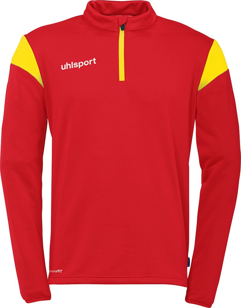 uhlsport 1/4 ZIP TOP Squad 27 Unisex 1002258_01 rot/limonengelb S