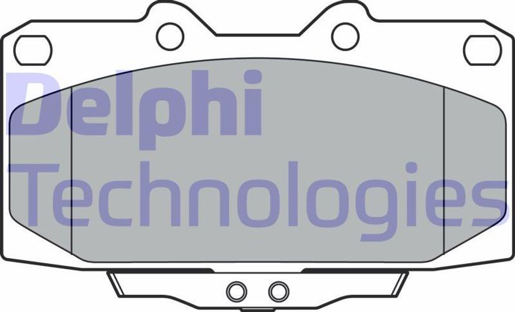 DELPHI LP3409 Bremsbelagsatz, Scheibenbremse OE 446552360 kompatibel mit Yaris