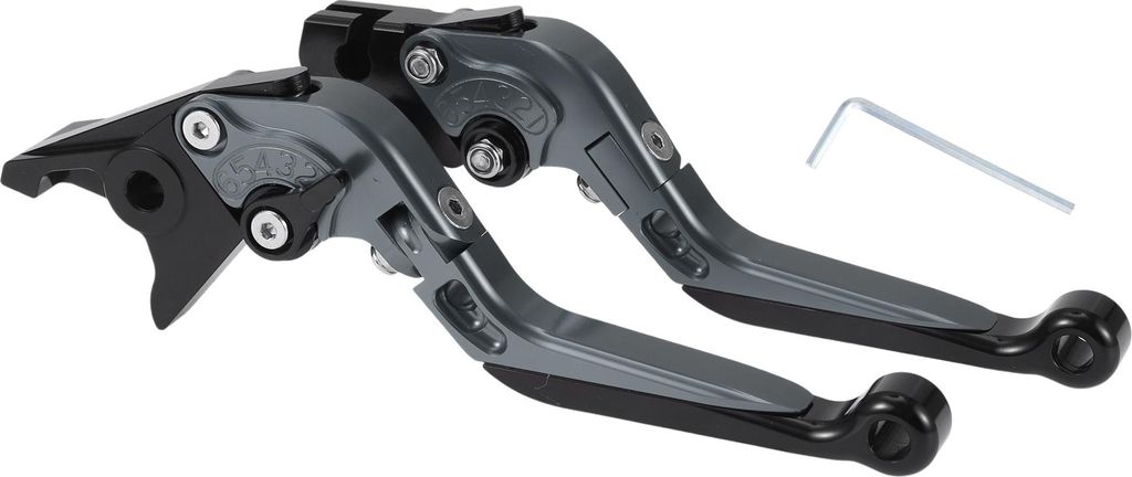 Kurze Lange Bremskupplungshebel für Yamaha YZF R1 02-03 6 Positionen Einstellbarer Motorradlenker Bremshebel Aluminiumlegierung Titan Griff Schwar...