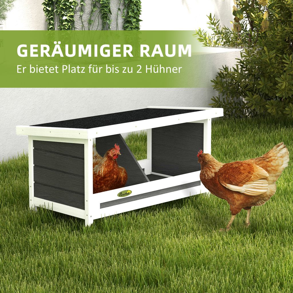 BESPORTBLE Kokosfaser Hühnernest Pads - 4 Stück Waschbare Nistmatten 50x30cm