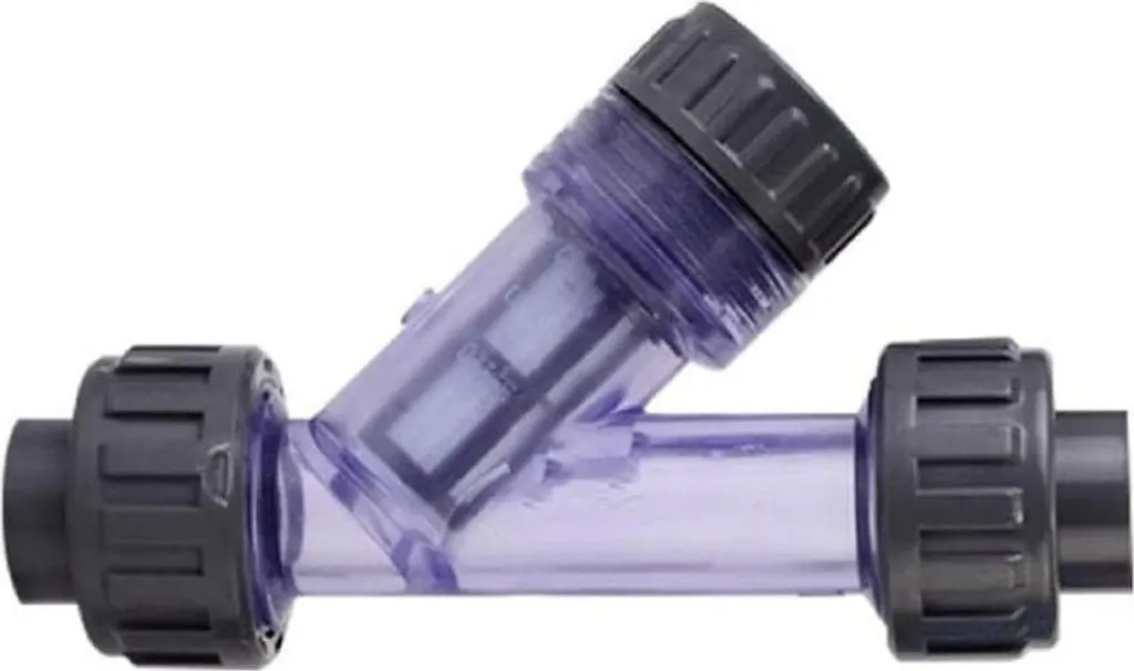 Filtro a Y PVC 32mm | Raccordo Professionale 2x Incollaggio per Tubi