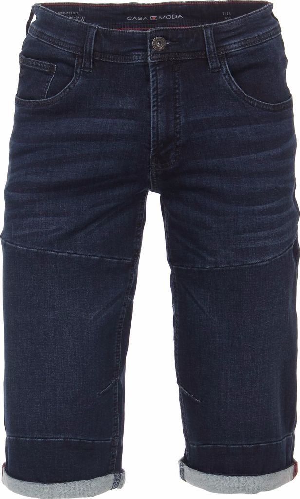 CASAMODA Herren Bermuda-Jeans-Shorts 3/4 Regular Fit Dunkelblau 32