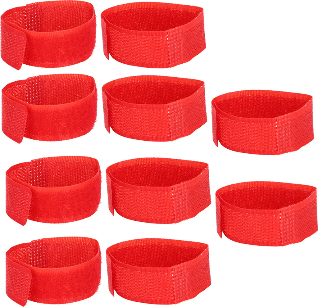 10pcs Noiseless Neckband -Anti -Hook prevenire polli da urlare collare per galli animali domestici (rosso stile normale)