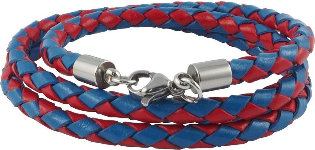 Lederkette Lederband Herren Halskette Rot Blau 17-100 cm Produktbild 