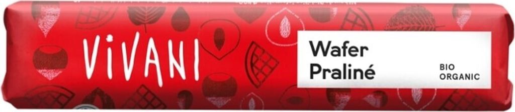 Wafer Praliné Schokoriegel 40g von Vivani Produktbild 