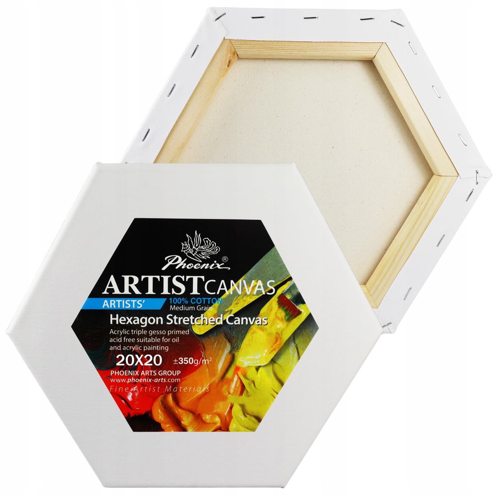 Podobrazie Malarskie Heksagonalne bok 20cm Heksagon Plaster Zdjęcie produktu 