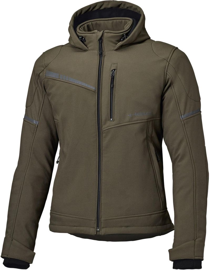 Held Curb Softshell Motorrad Textiljacke, militärgrün, L
