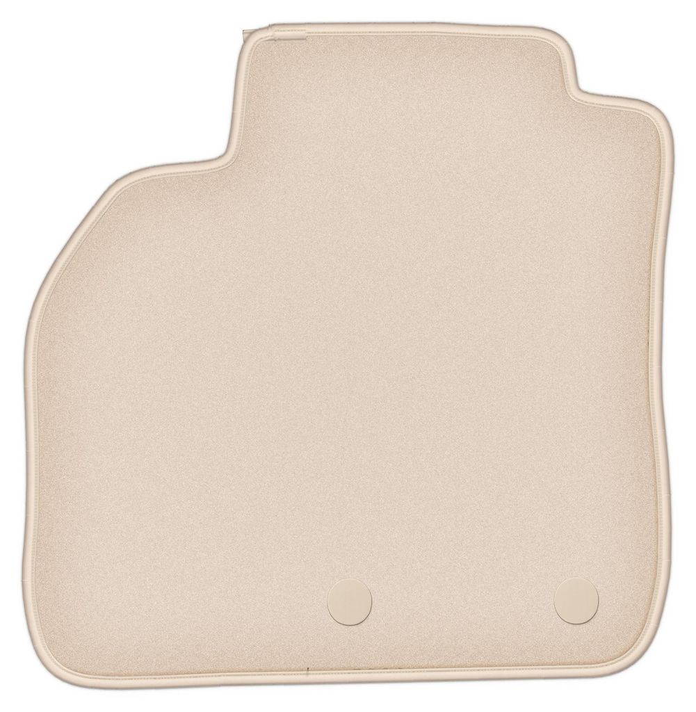 DURBAN Beige Velours-Fahrerfußmatte für Renault Grand Scenic III Minivan (2009-2016)