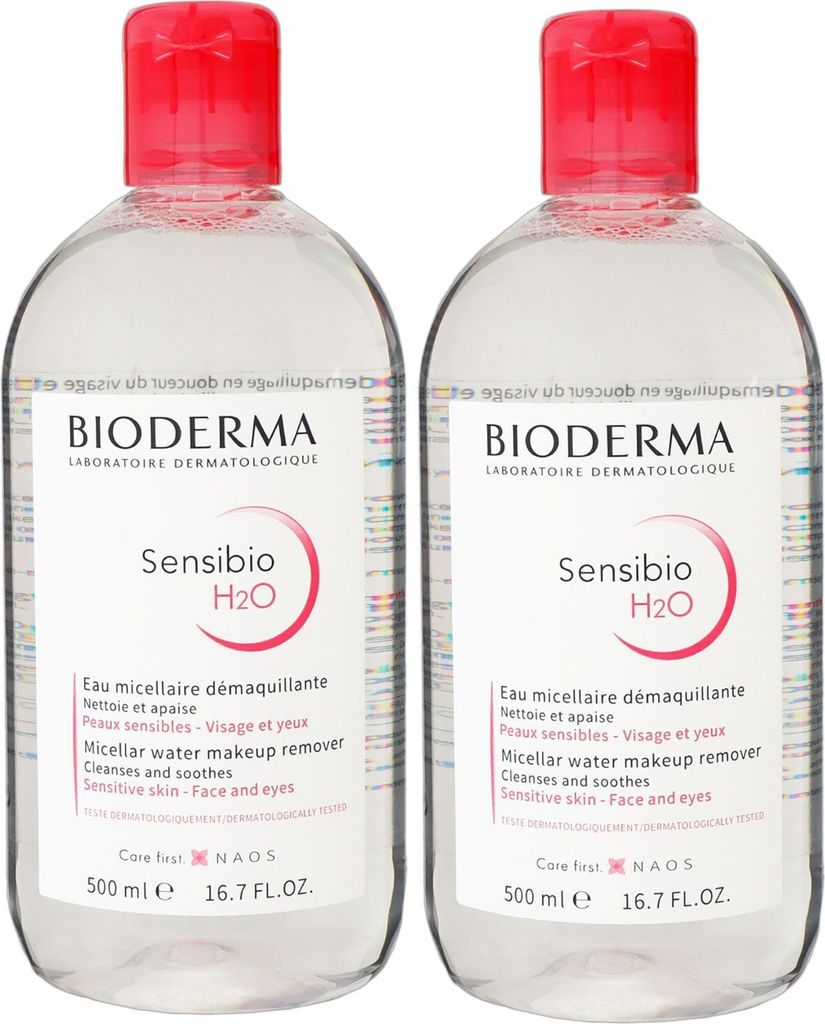 Bioderma Sensibio H2O 2 x 500 ml Gesichtswasser Sensitiv Produktbild 