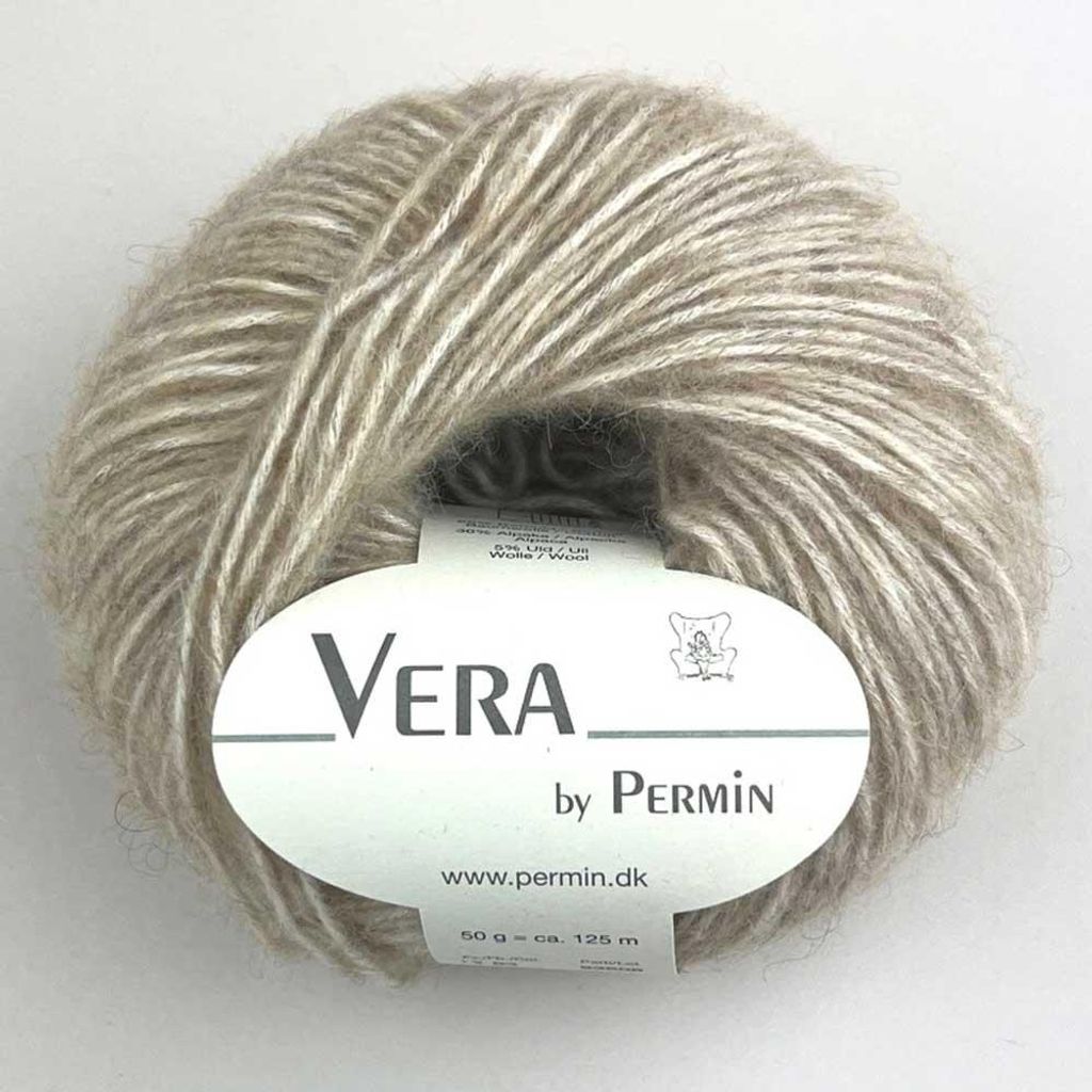 Vera by Permin – Chainette-Garn „Tutte le Stagioni“ aus Baby-Alpaka und Baumwolle (125 m/50 g) (18 Sand)