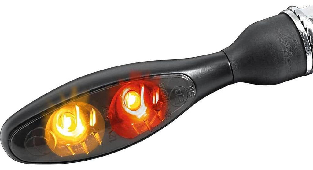 KELLERMANN micro 1000 DF Dark 3in1 LED Blinker, schwarzes Produktbild 