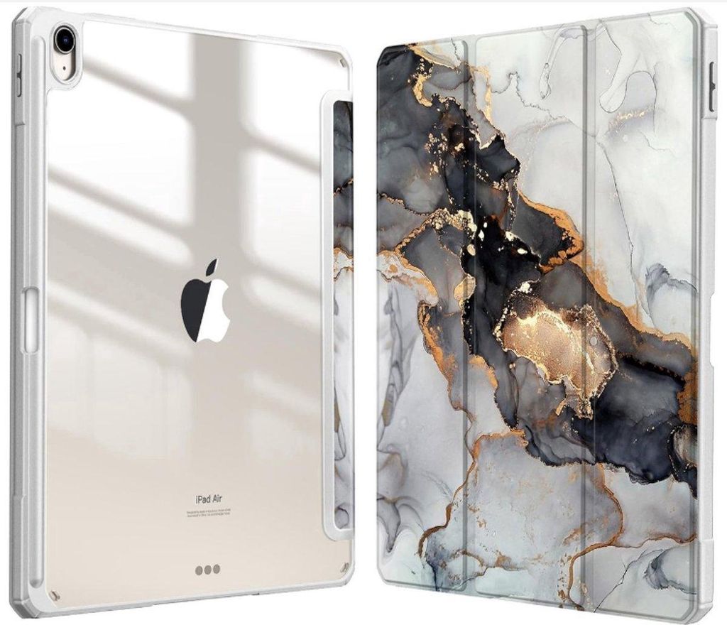 iPad Air 13" M2 2024 Hülle – Hybrid Slim Case, Pencil-Halter, Stoßfest, Transparent