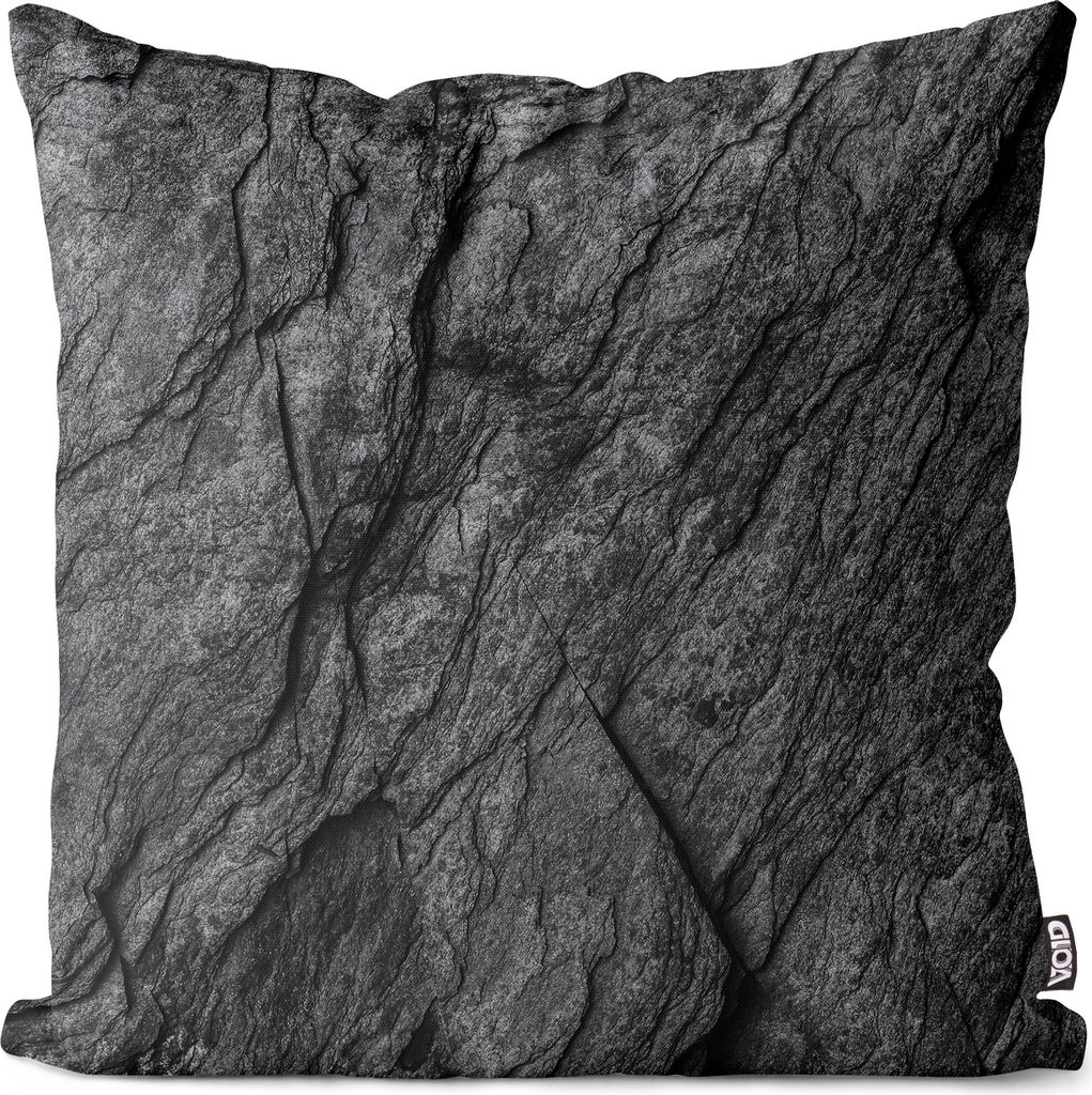 VOID Stein Anthrazit Kissenbezug Kissenhülle Sofakissen Kissen Deko Outdoor-Kissen Dekokissen