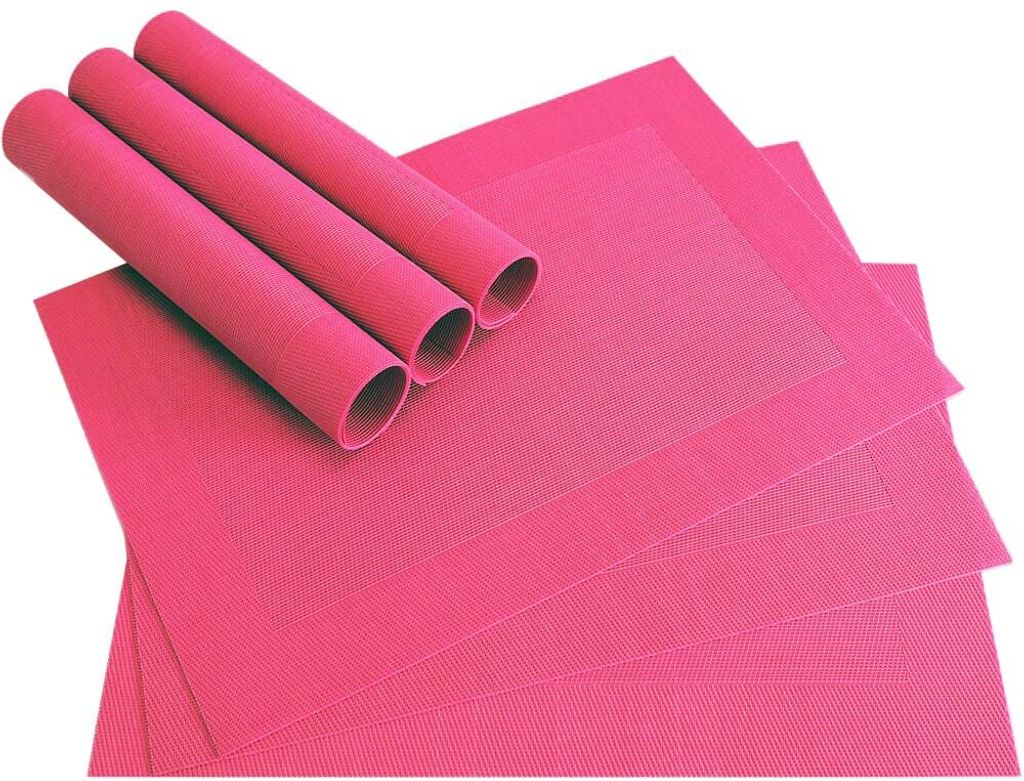 Tischset BORDA 6er pink Tischunterlage als Tischdeko