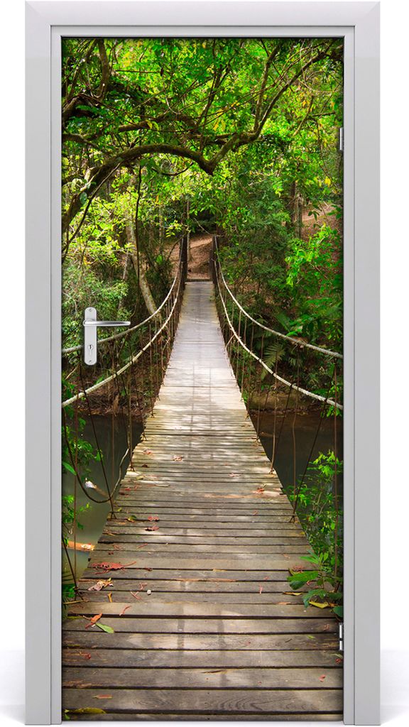 Tulup Türaufkleber 85x205 cm Dekorative Aufkleber Selbstklebend Wasserdichte Tapete Abnehmbar Schlafzimmer Wohnzimmer Wohnkultur - Hängebrücke