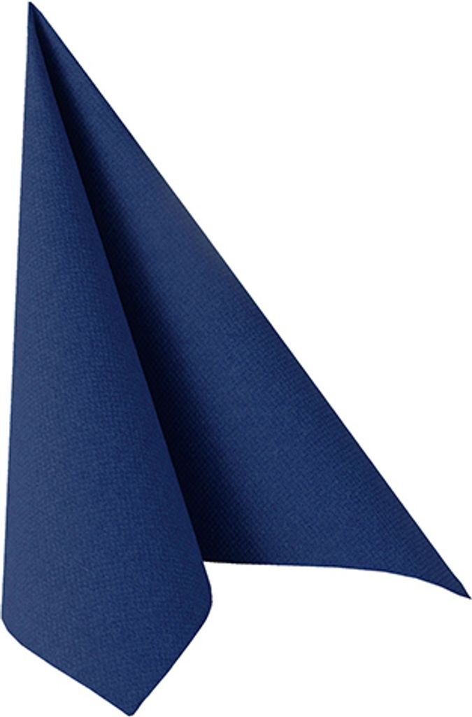 1000 Servietten dunkelblau "ROYAL Collection" 1/4-Falz 33 x 33 cm Stoffoptik