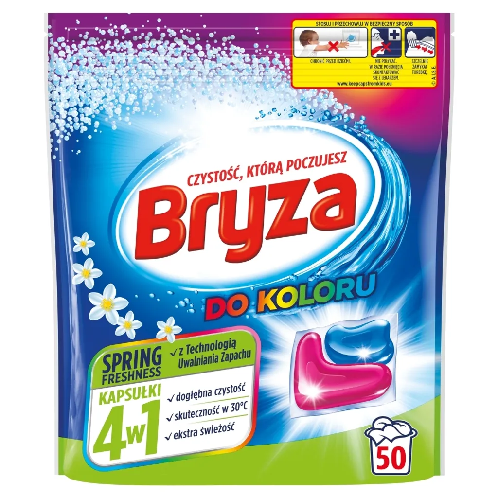 Bryza 4in1 Color Caps 50 pz | Efficacia a 30 Gradi e Protezione Fibre