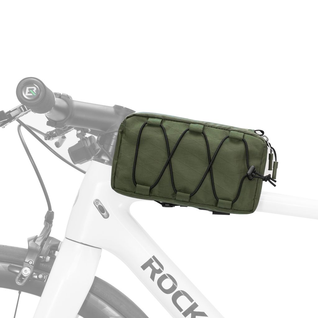 ROCKBROS Fahrrad Rahmentasche Oberrohrtasche 1L Rahmentasche Rennrad MTB Tasche Grün