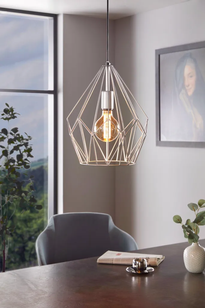 Eglo 94635 Luce Da Interno A LED: Design Moderno E Sostituibilità Facile, Colore Argento - 5