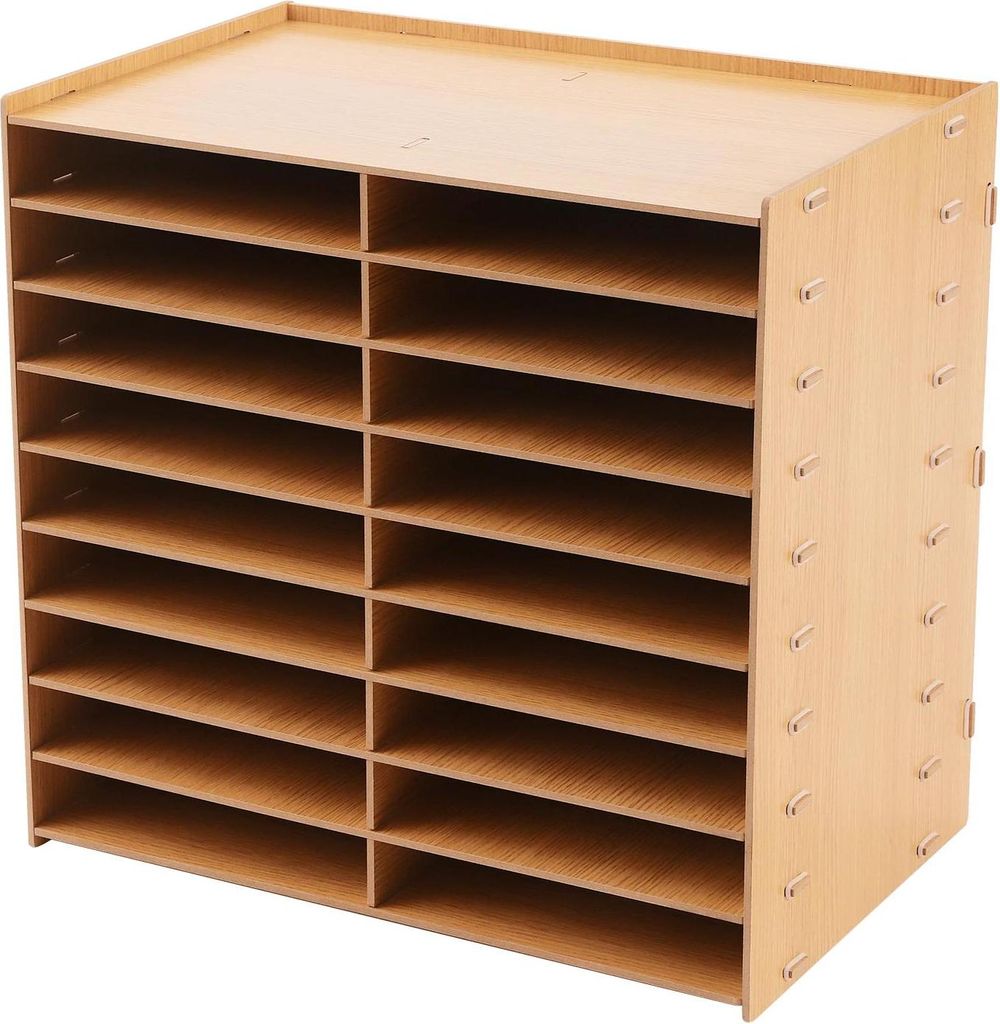 Aktenhalter/Dokumentenablage - Schreibtisch Organizer - Werkzeuglose Montage - Stabile Konstruktion - Edle Oberfläche - Für Büro, Homeoffice und...