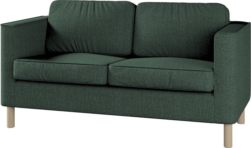 Dekoria Bezug für Pärup 2-Sitzer Sofa, dunkelgrün, 165 x 80 x 86