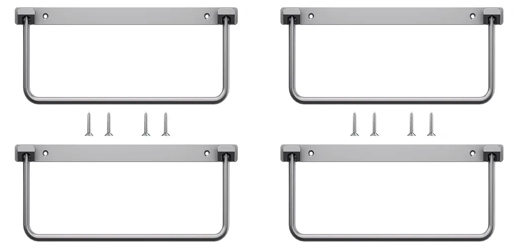 Étagère à chaussures pliable en aluminium pour camping-car - Lot de 4