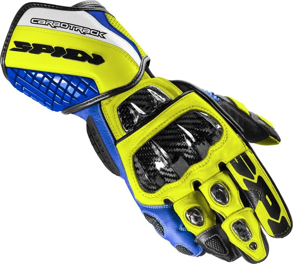 Gants de Moto Sportifs Spidi Carbo Track Evo XL Jaune pour Circuit