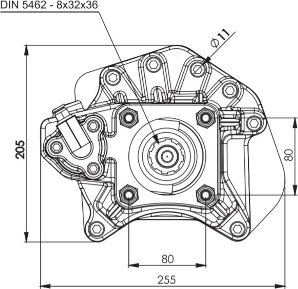 Prise de Force Robuste Mercedes Actros MP3 MP4 - Accouplement Pro - 4