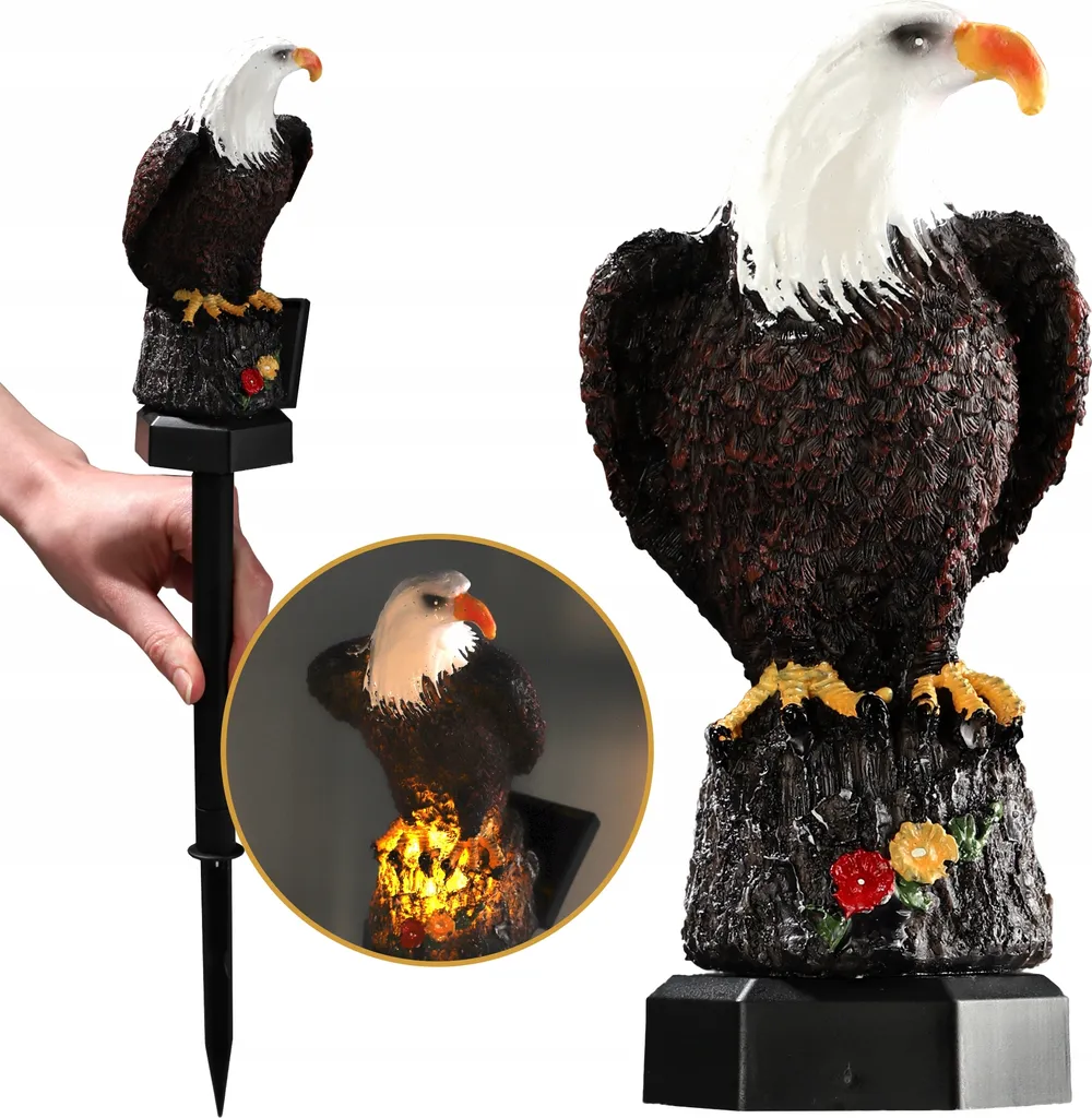 KADAX Lampe Solaire Almas en Forme d'Aigle pour Décoration de Jardin