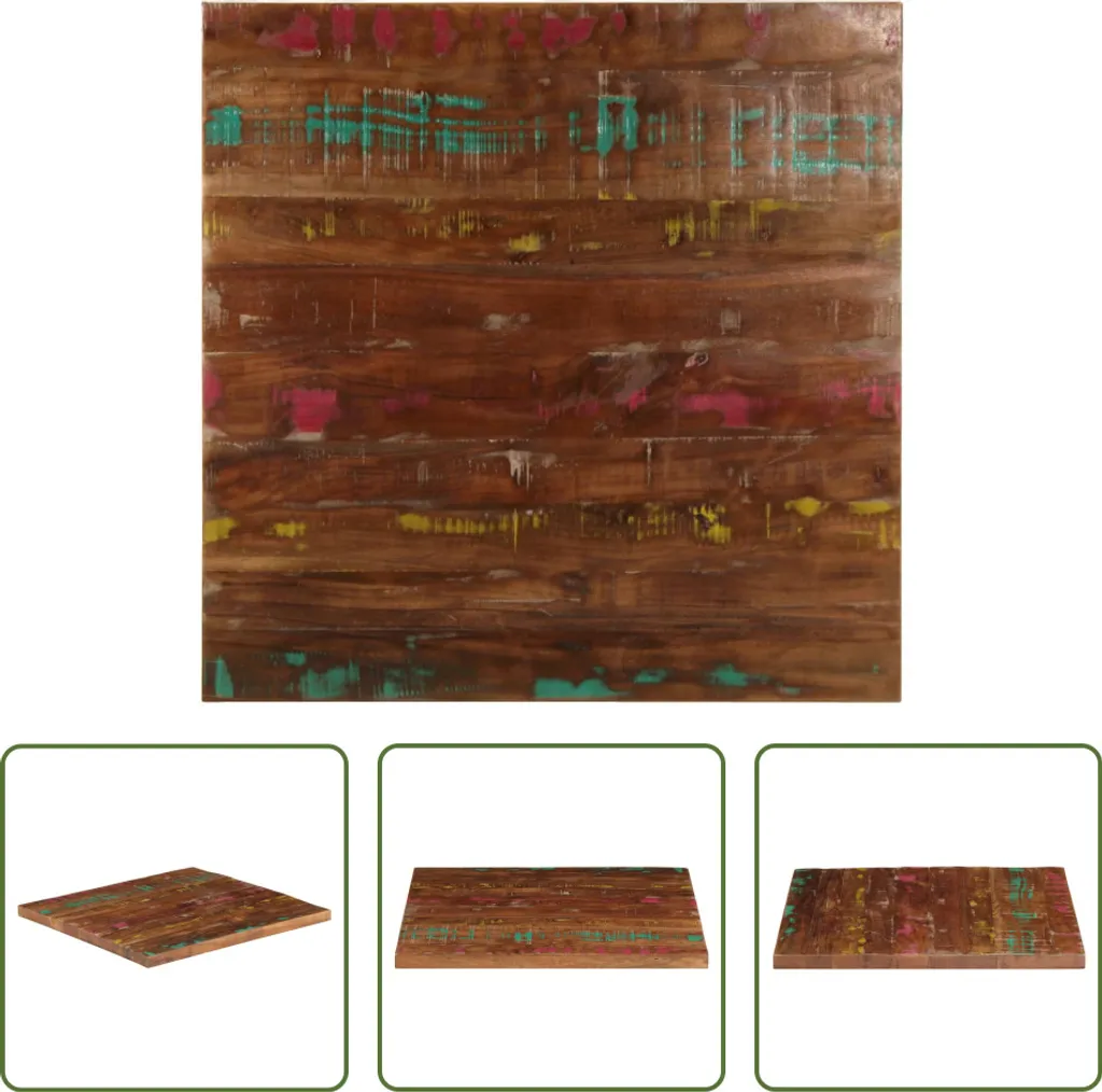 Acquista Piano Tavolo 70x70x2.5 Legno Massiccio di Recupero Naturale