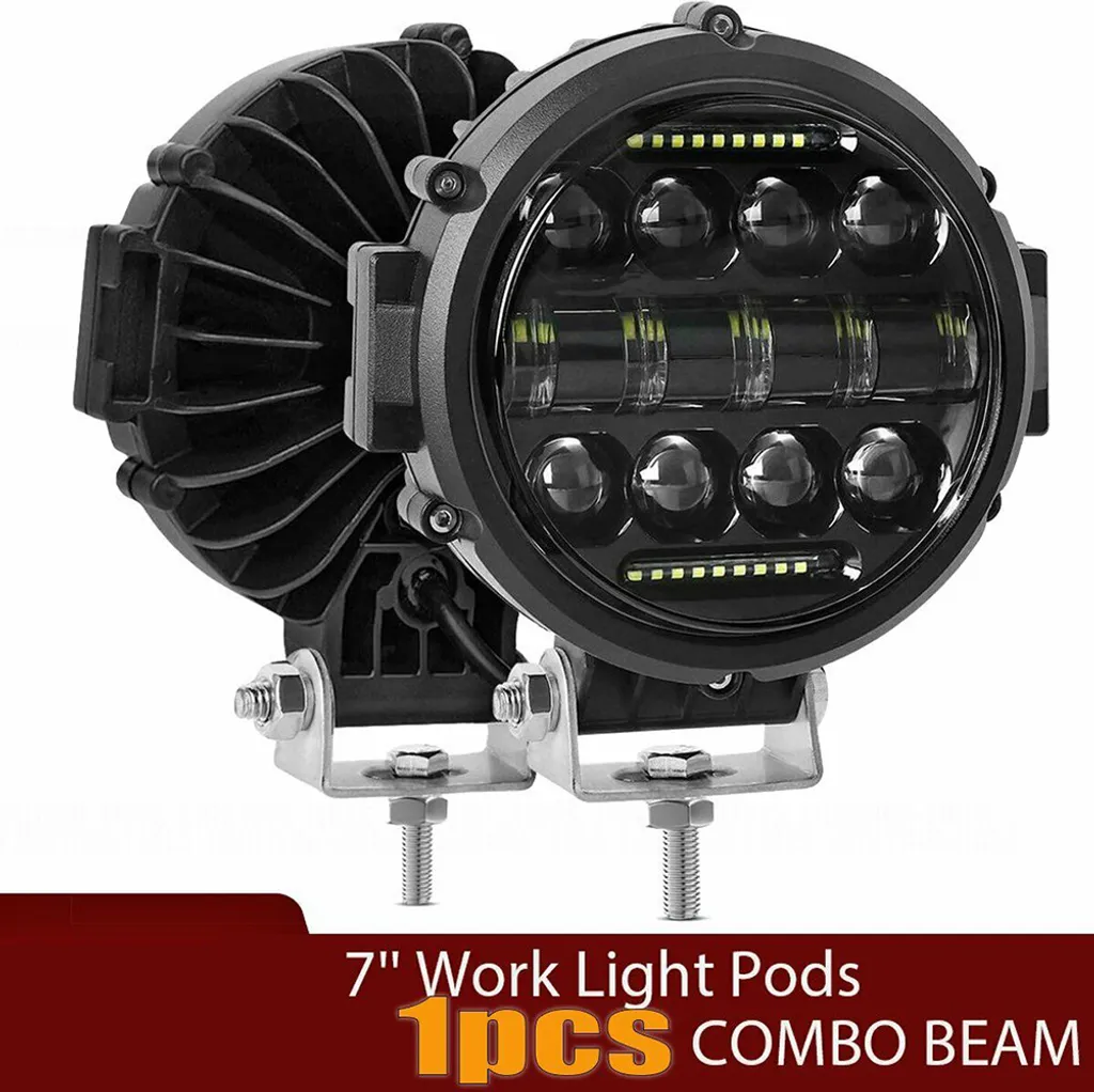 Faretto LED 7 Pollici 69W Super Luminoso - Luce Lavoro per Van e SUV