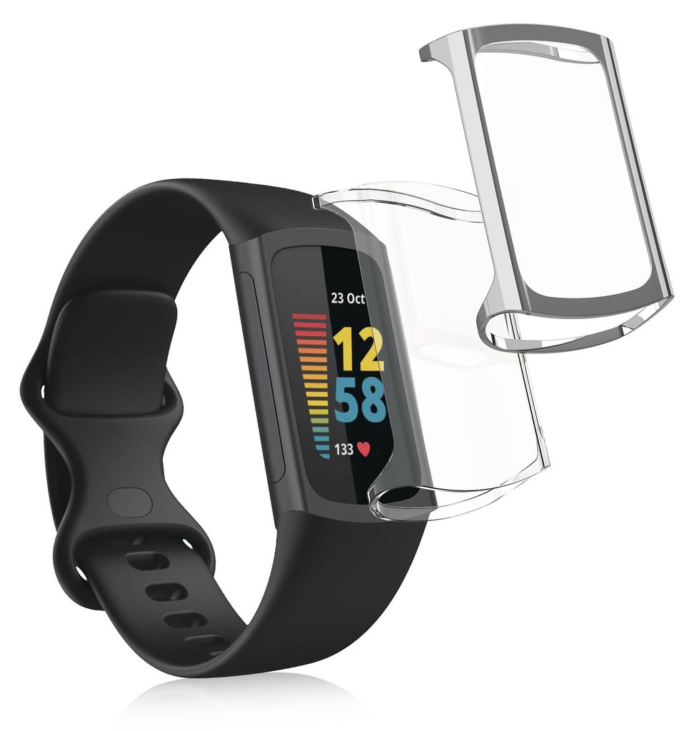 kwmobile 2x Silikon Hülle für Fitbit Charge 6 / Charge 5 Produktbild 