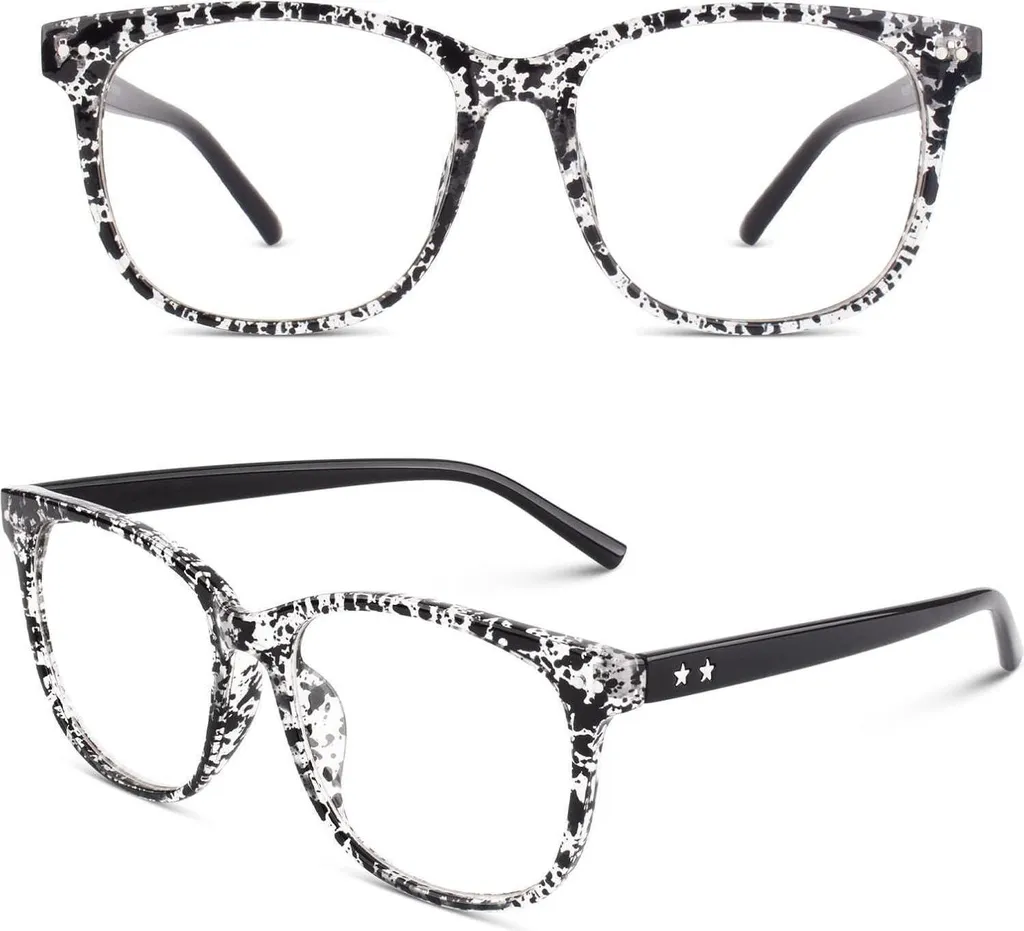 Occhiali CGID CN81 Oversize Moda: Lenti Trasparenti Geek Chic 80s