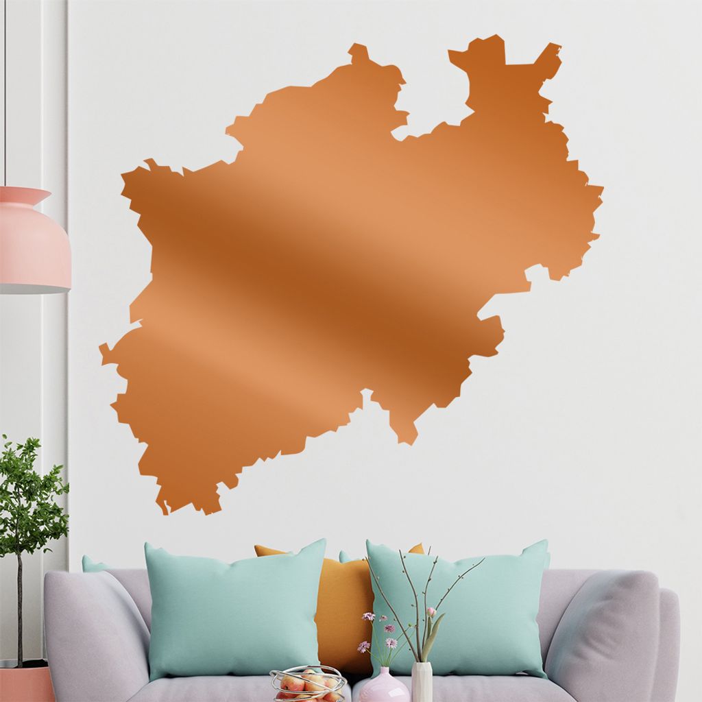 KIWISTAR Bundesland Nordrhein-Westfalen - Düsseldorf Kölner Dom Wandtattoo in 6 Größen - Wandaufkleber Wall Sticker - Dekoration, Küche, Wohnz...