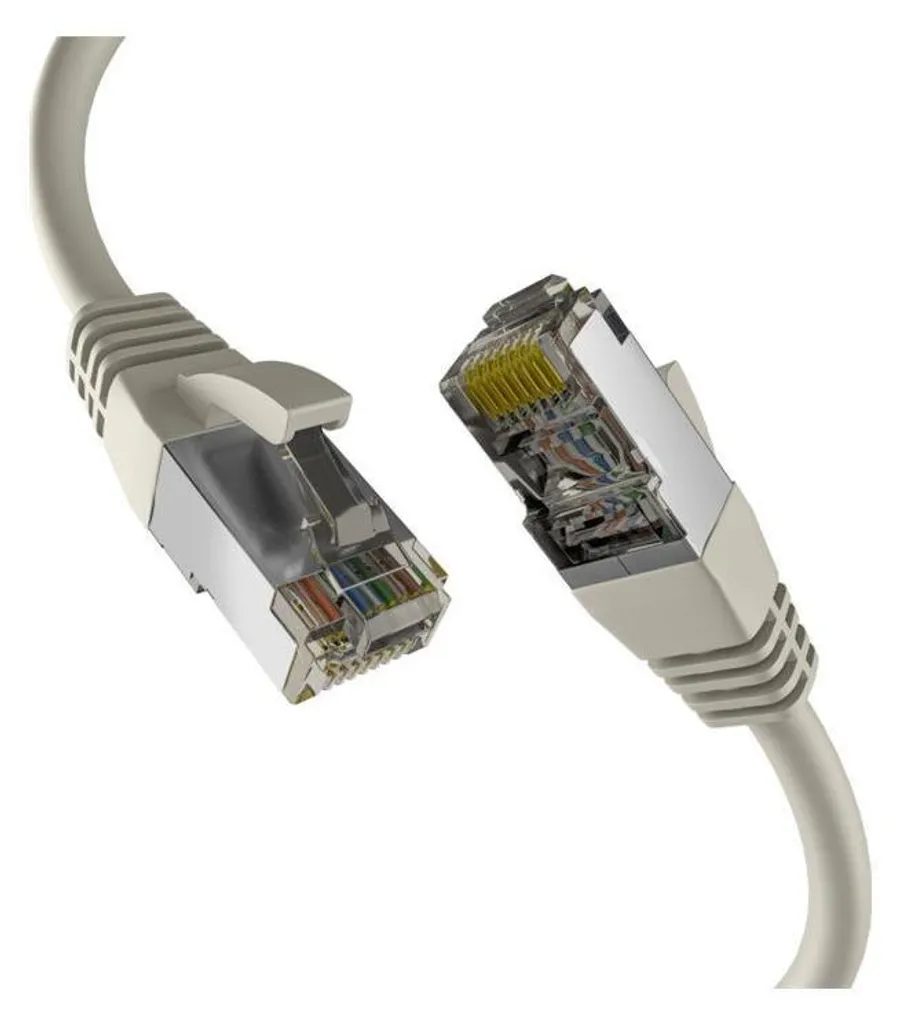 Cavo Ethernet Alta Velocità EFB Cat8.1 3m Grigio per Streaming 8K