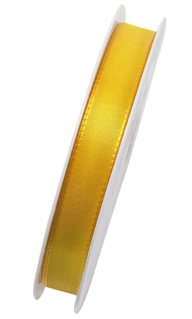 Taftband I Breite:15 mm I Länge:50 Meter hellgelb Geschenkband I Germany - 0,22 € pro Meter