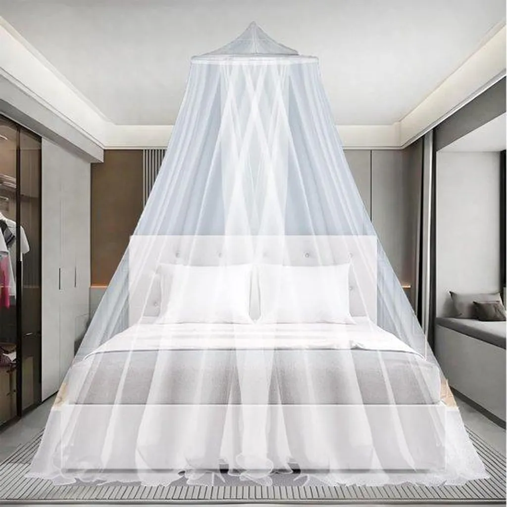 Moustiquaire de Camping 2 Personnes 0,6 x 2,5 x 10,5 m Toile Blanche